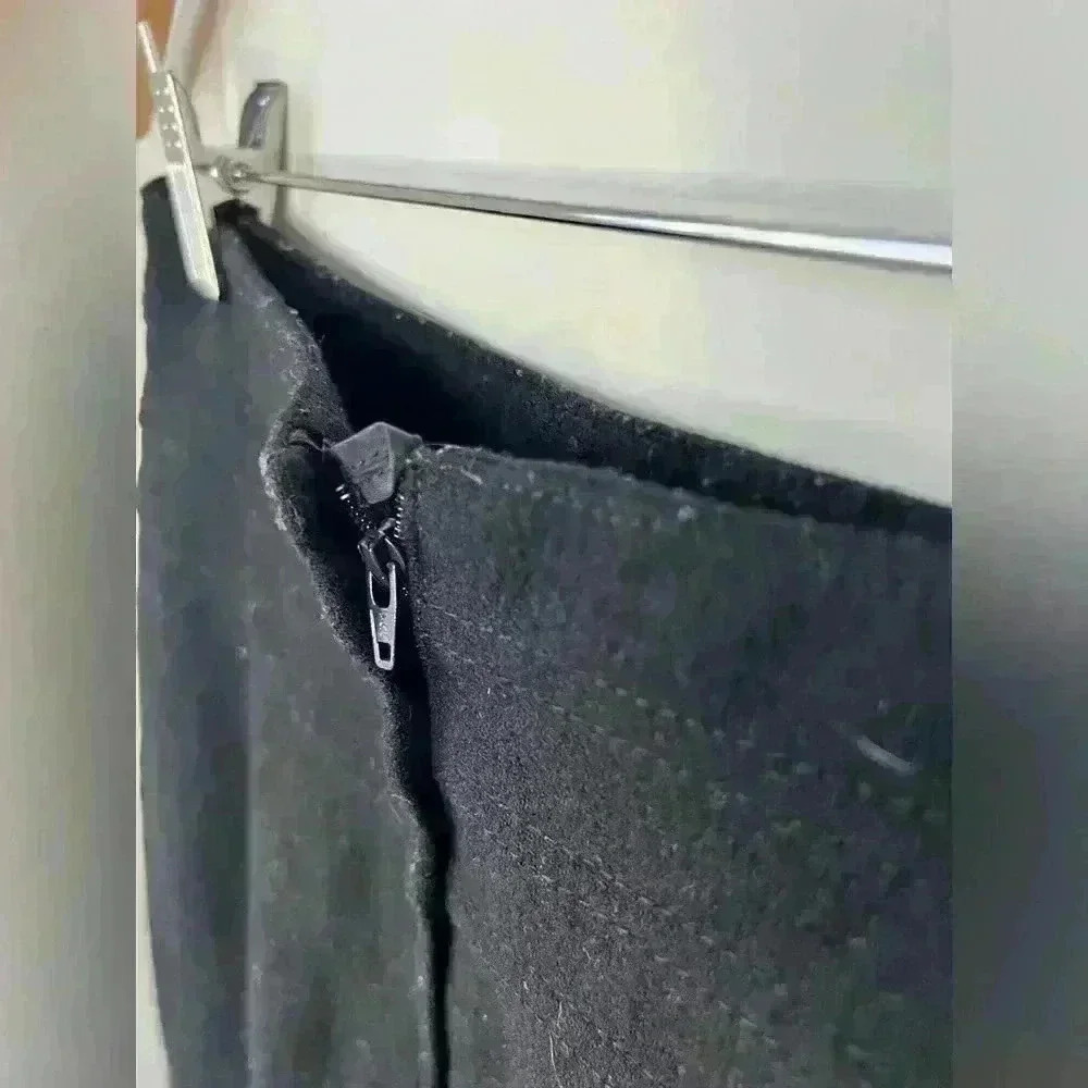 H&M Women’s Black Office Work Stylish Wool  Timeless Skirt 4 Small - Picture 11 of 11